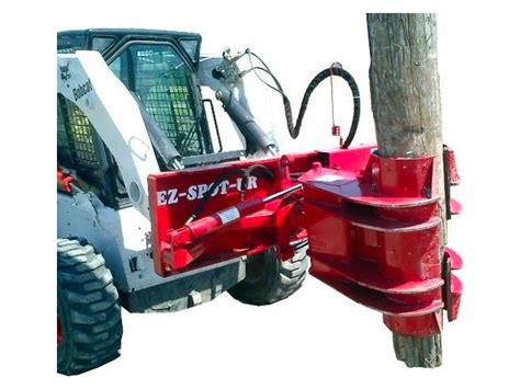 attachment for setting poles with skid steer|landy skid steer attachments.